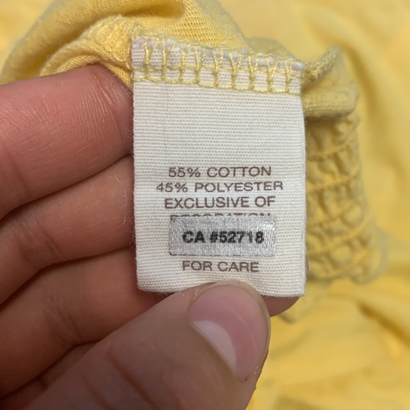 Y2K Mudd Yellow Embroidered Top - Picture 9 of 10